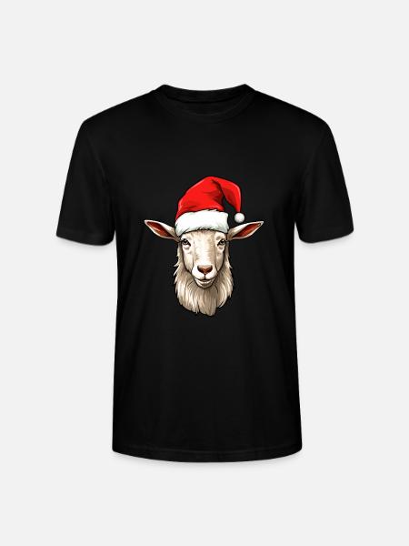 Geit Jul Geiter Billy Geit Vinter - Stanley/Stella CRAFTER unisex økologisk T-skjorte - svart