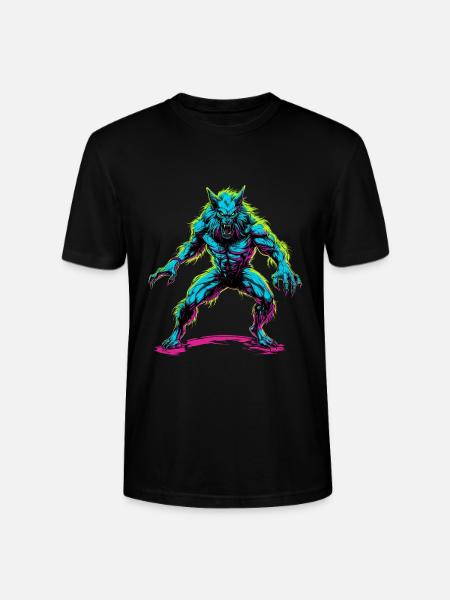 Werewolf Halloween Wolf Wolf Pack - Stanley/Stella CRAFTER Unisex Organic T-Shirt - black