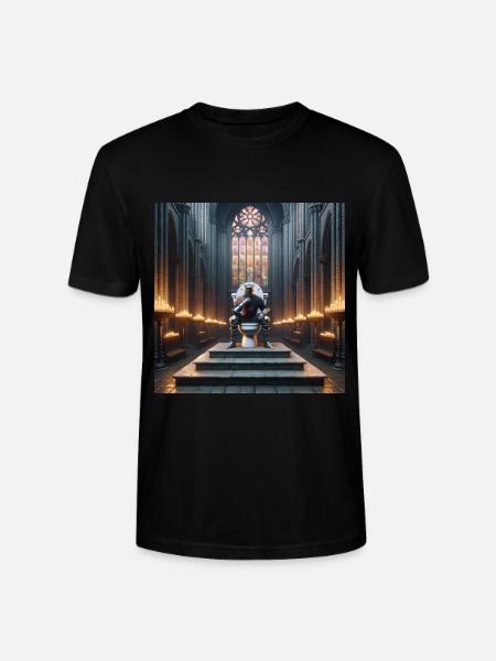 Fart Souls - Hollow Knight on Porcelain Throne #01 - Stanley/Stella CRAFTER Unisex Organic T-Shirt - black