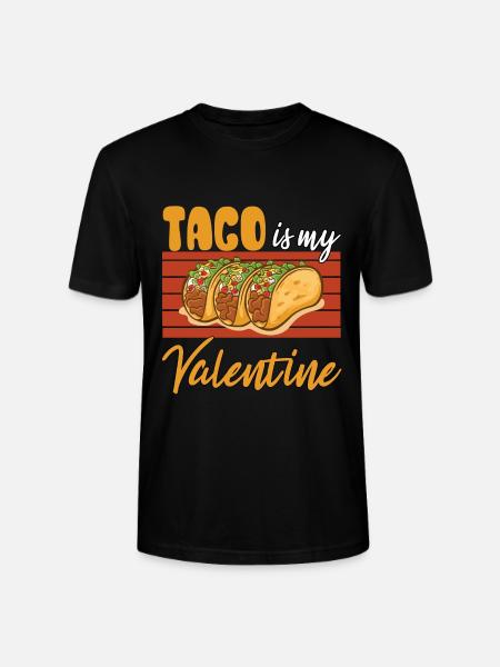 Taco Is My Valentine - Stanley/Stella CRAFTER Unisex Organic T-Shirt - black