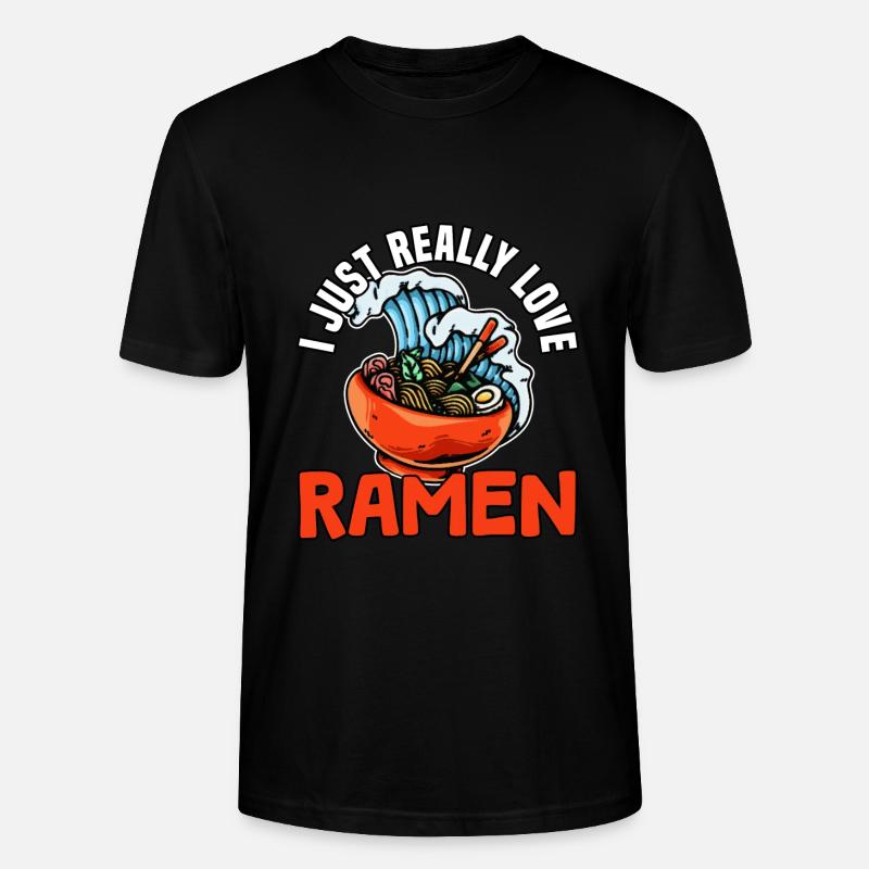 i just really like ramen - Stanley/Stella Unisex Bio-T-Shirt CRAFTER - Schwarz