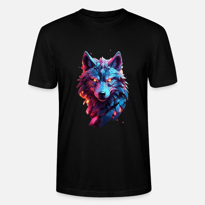 Loup - T-shirt bio CRAFTER Stanley Stella Unisexe - noir