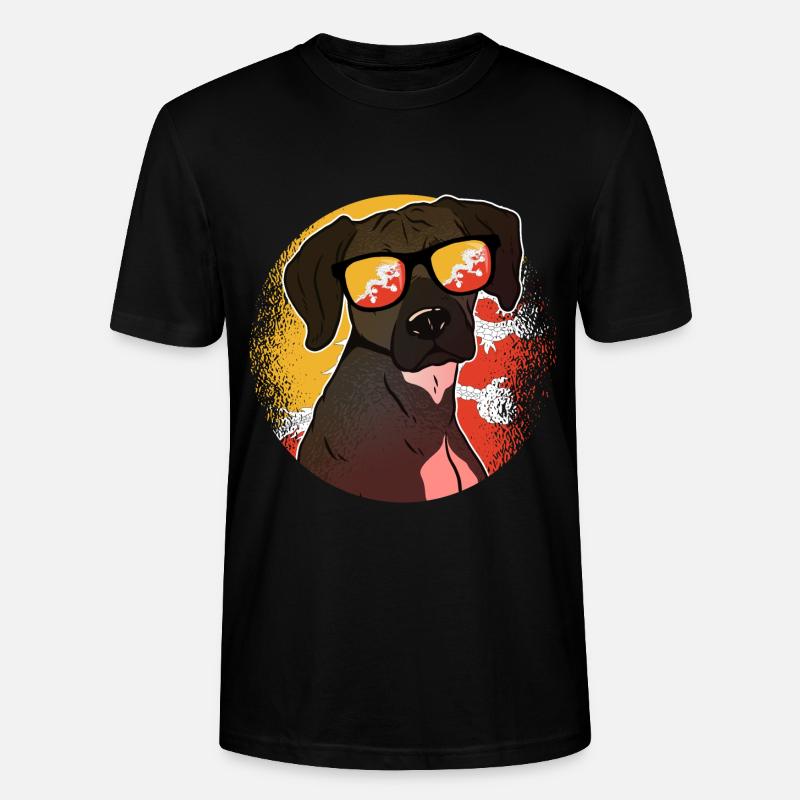 Bhutan - Stanley/Stella Unisex Bio-T-Shirt CRAFTER - Schwarz