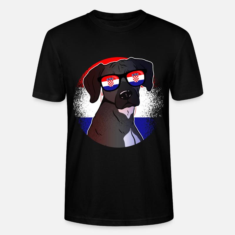 Kroatien - Stanley/Stella Unisex Bio-T-Shirt CRAFTER - Schwarz