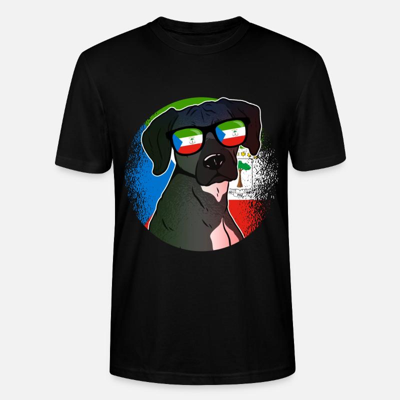 Äquatorialguinea - Stanley/Stella Unisex Bio-T-Shirt CRAFTER - Schwarz