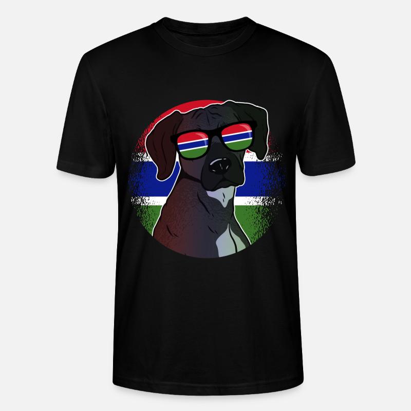 Gambia - Stanley/Stella Unisex Bio-T-Shirt CRAFTER - Schwarz
