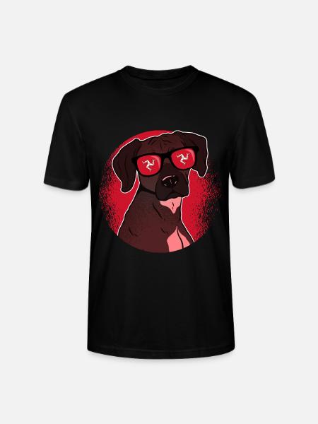 Isle of Man - Stanley/Stella CRAFTER Unisex Organic T-Shirt - black
