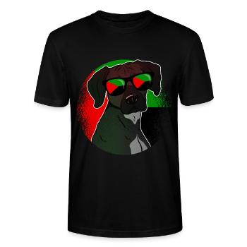 Martinique - Stanley/Stella CRAFTER Unisex Organic T-Shirt - black - Front - Alina (178cm) & Michal (187cm)