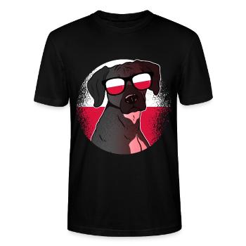Polen - Stanley/Stella Unisex Bio-T-Shirt CRAFTER - Schwarz - Vorne - Alina (178cm) & Michal (187cm)