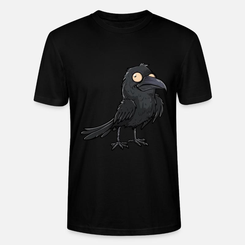 Mystischer Schwarzer Rabe Blickfang - Stanley/Stella Unisex Bio-T-Shirt CRAFTER - Schwarz