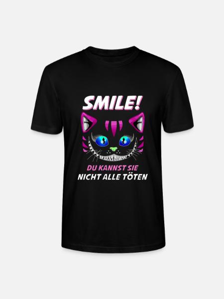 Lächle du Kannst Sie Nicht alle töten Design - Stanley/Stella CRAFTER Unisex Organic T-Shirt - black