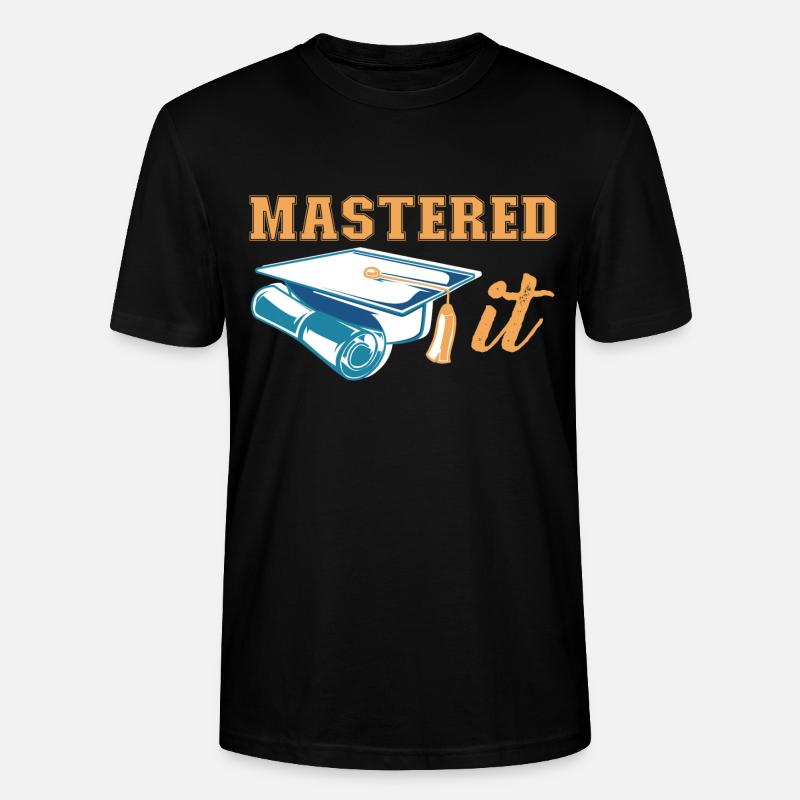 Master-Abschluss Absolvent Graduierung Master Grad - Stanley/Stella Unisex Bio-T-Shirt CRAFTER - Schwarz
