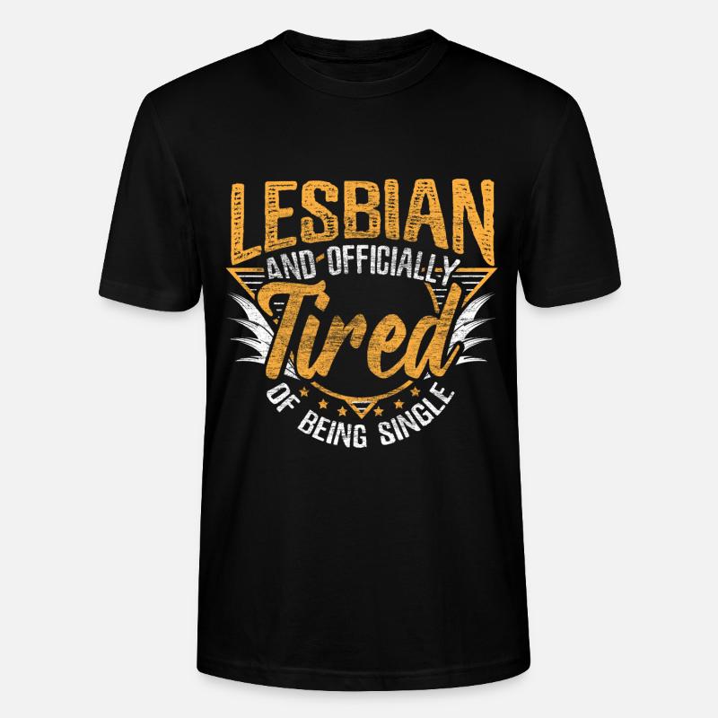 Lesbisch Single LGBT Geschenkidee - Stanley/Stella Unisex Bio-T-Shirt CRAFTER - Schwarz