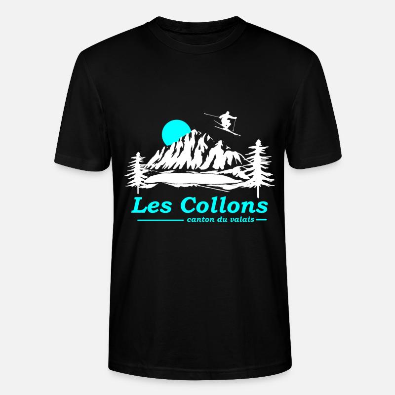 les collons - T-shirt bio CRAFTER Stanley Stella Unisexe - noir