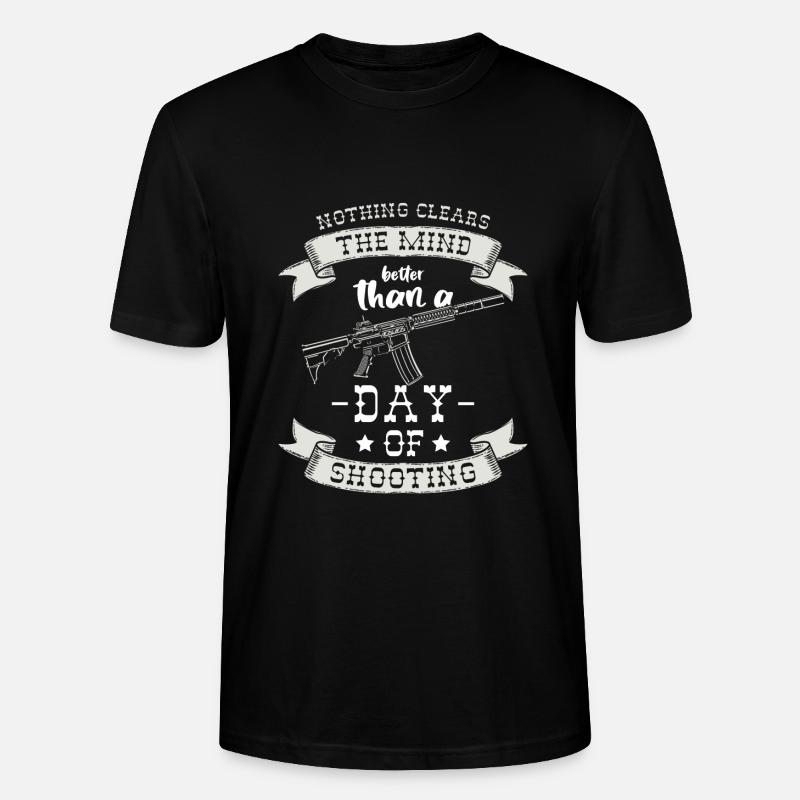Tir d’arme à feu Du propriétaire de l’arme - T-shirt bio CRAFTER Stanley Stella Unisexe - noir