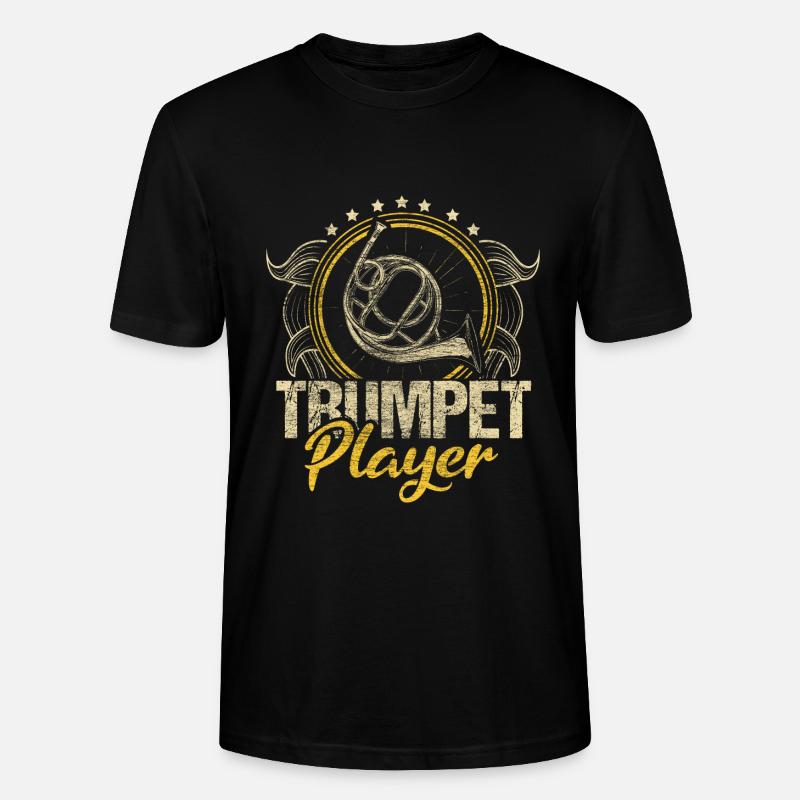 Trompete Trompeter Geschenkidee - Stanley/Stella Unisex Bio-T-Shirt CRAFTER - Schwarz