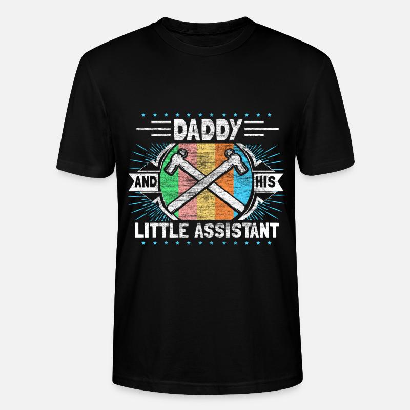 Vater & Sohn Kind Daddy - Stanley/Stella Unisex Bio-T-Shirt CRAFTER - Schwarz