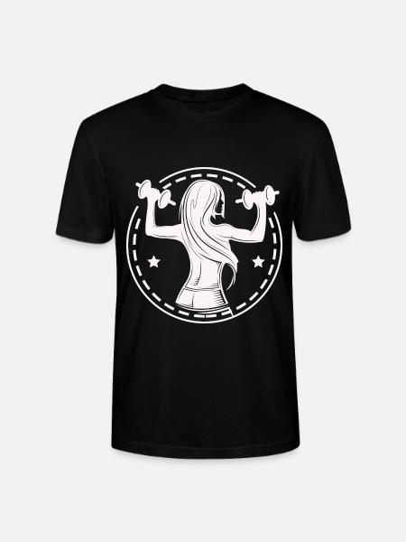 Bodybuilding Weightlifting Fitness Workout - Stanley/Stella CRAFTER Unisex Organic T-Shirt - black