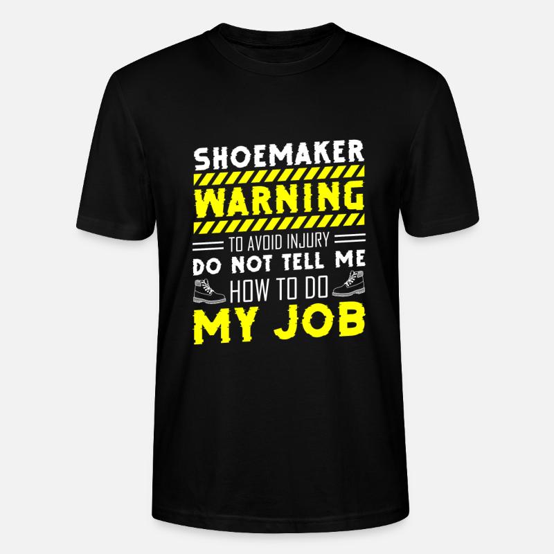 Shoemaker Work Craftsman - Stanley/Stella CRAFTER Unisex Organic T-Shirt - black