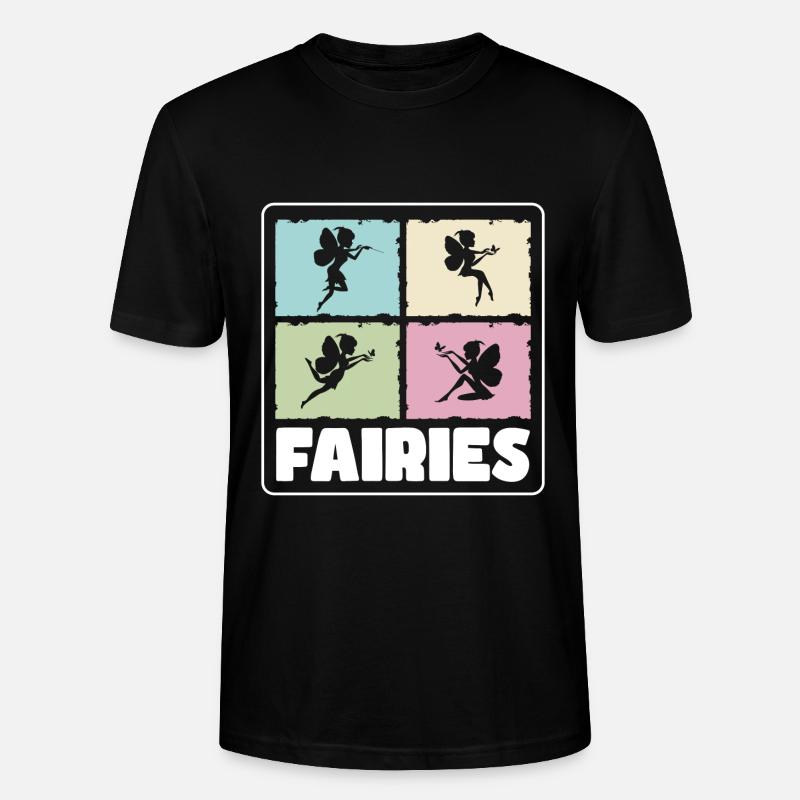 Fee Schwester Feen - Stanley/Stella Unisex Bio-T-Shirt CRAFTER - Schwarz