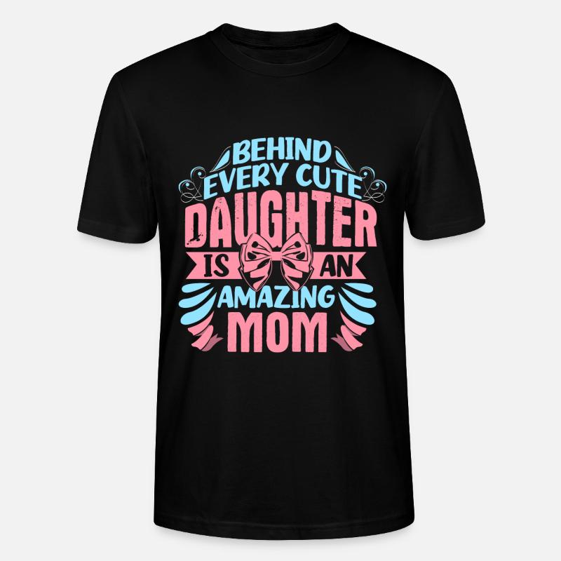 Mutter Tochter Zusammenhalt Geschenkidee - Stanley/Stella Unisex Bio-T-Shirt CRAFTER - Schwarz