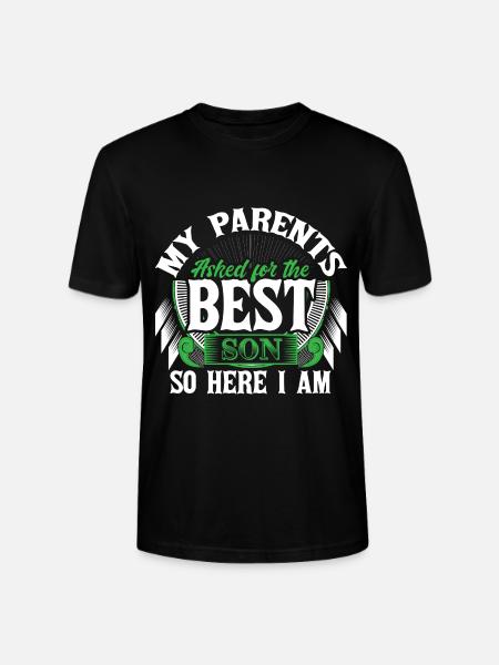 Bester Sohn Mutter Geschenk - Stanley/Stella Unisex Bio-T-Shirt CRAFTER - Schwarz