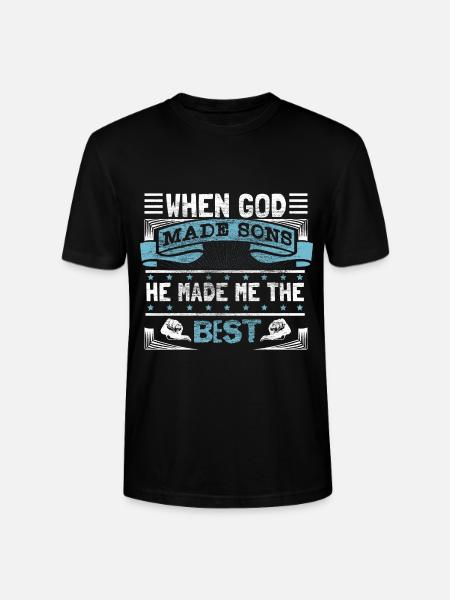 Best Son Father Gift - Stanley/Stella CRAFTER Unisex Organic T-Shirt - black