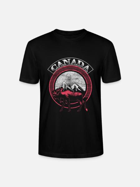 Canada Maple Origin Gift - Stanley/Stella CRAFTER Unisex Organic T-Shirt - black