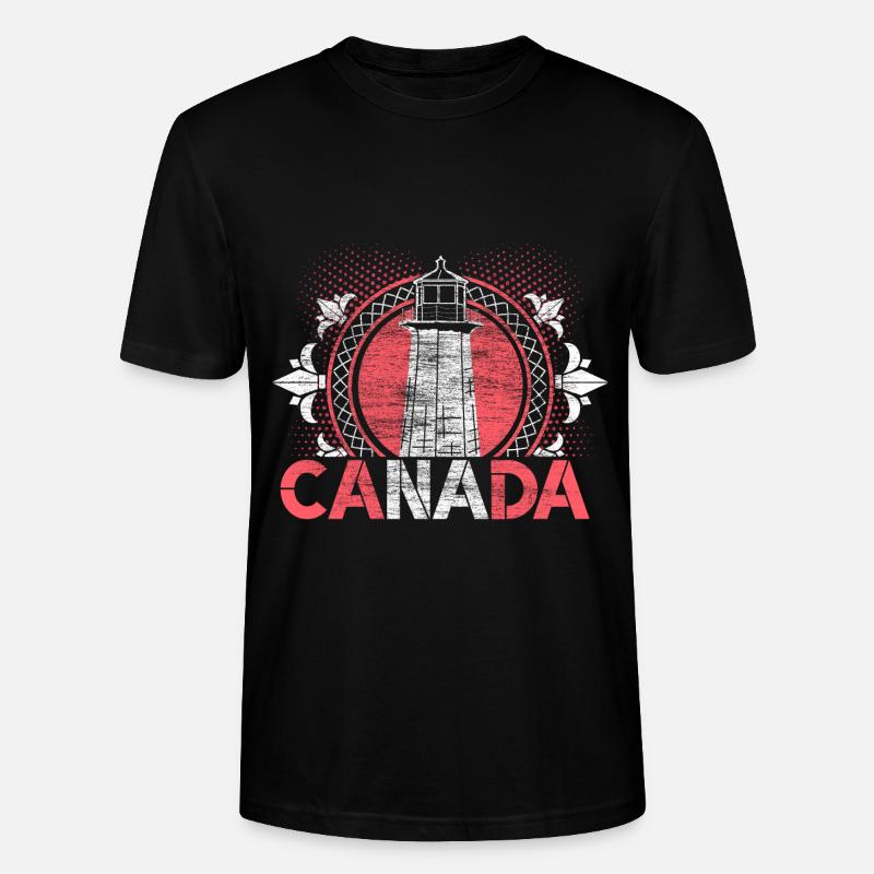 Canada Snow Origin - Stanley/Stella CRAFTER Unisex Organic T-Shirt - black