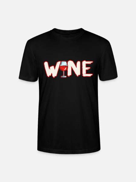 Wine Gift Idea - Stanley/Stella CRAFTER Unisex Organic T-Shirt - black