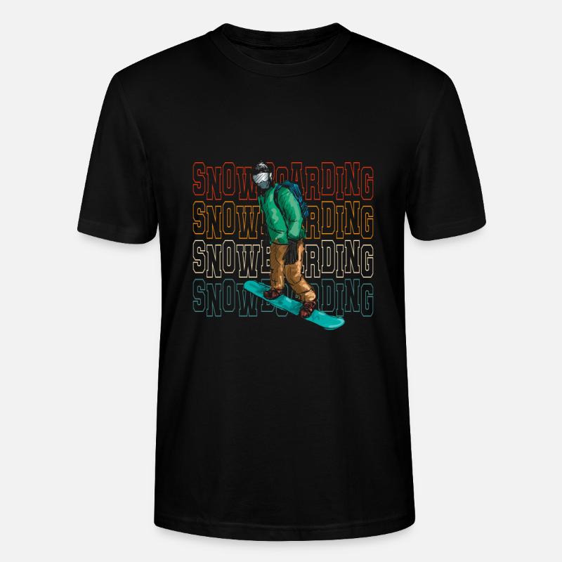 Snowboard Ski - T-shirt bio CRAFTER Stanley Stella Unisexe - noir