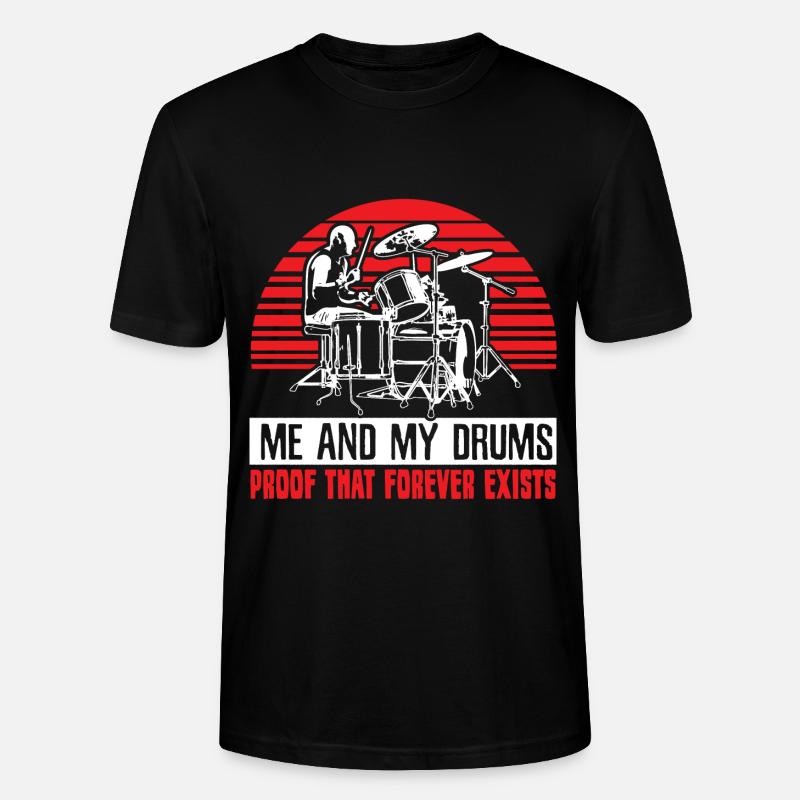 Batterie Rock - T-shirt bio CRAFTER Stanley Stella Unisexe - noir