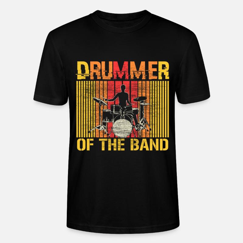 Drums Rock Snare Gift Idea - T-shirt bio CRAFTER Stanley Stella Unisexe - noir