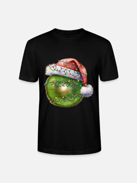 Kiwi de Noël - T-shirt bio CRAFTER Stanley Stella Unisexe - noir