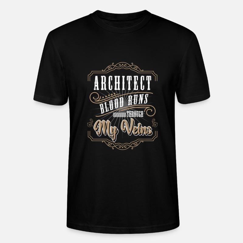 Engineer Construction Site Student Construction - Stanley/Stella CRAFTER Unisex Organic T-Shirt - black