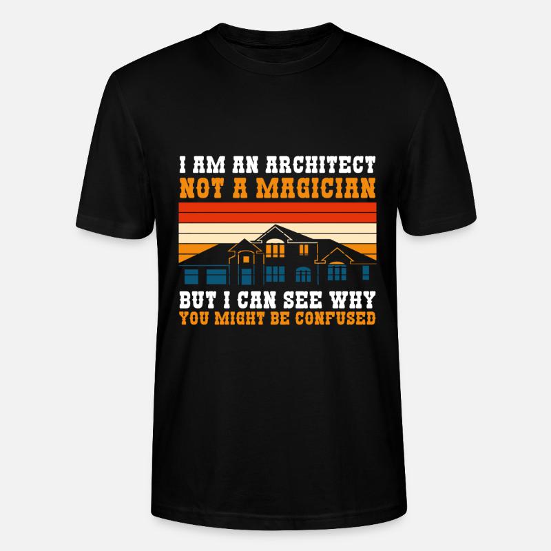 Architecture Profession Host Master Builder - Stanley/Stella CRAFTER Unisex Organic T-Shirt - black