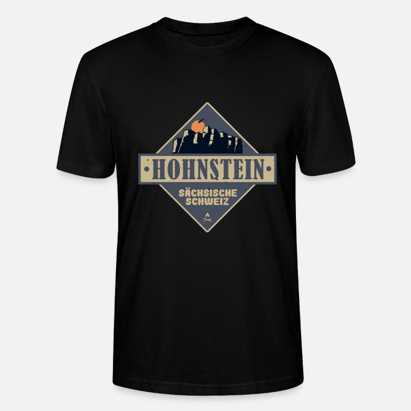 sächsische Schweiz Hohnstein - Stanley/Stella Unisex Bio-T-Shirt CRAFTER - Schwarz