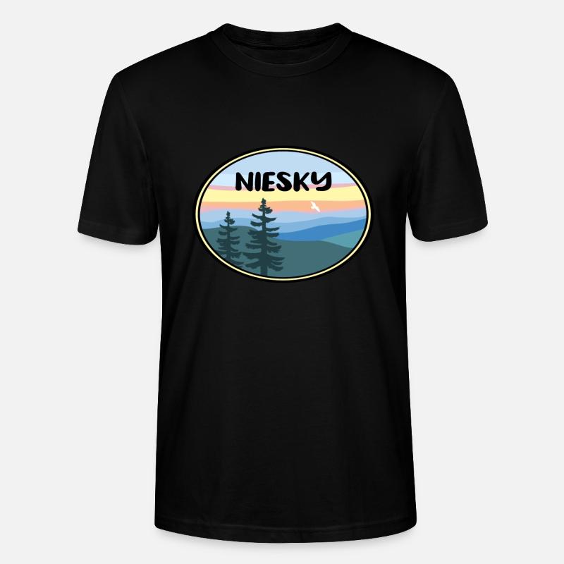 niesky Landschaft - Stanley/Stella Unisex Bio-T-Shirt CRAFTER - Schwarz