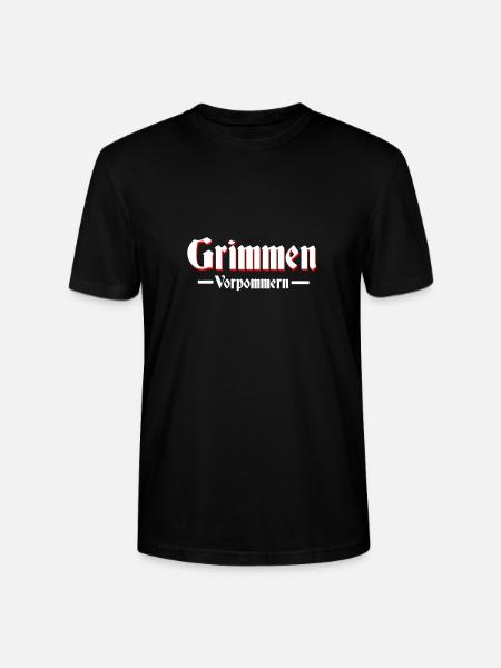 grimmen altdeutsche Schrift - Stanley/Stella Unisex Bio-T-Shirt CRAFTER - Schwarz