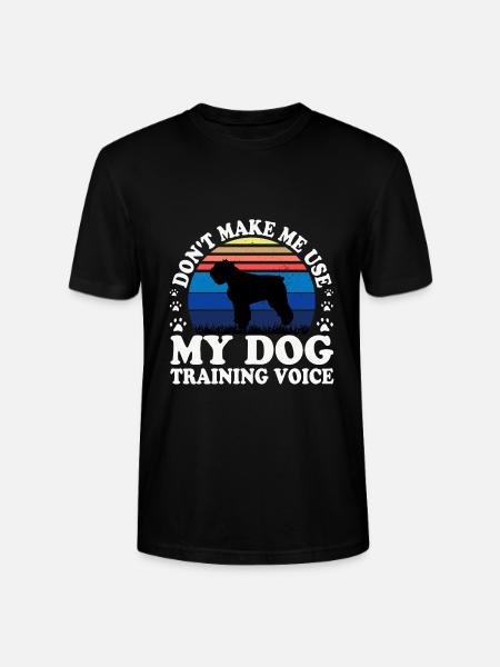 Bouvier Des Flandres Dog Silhouette Retro Coucher de Soleil - T-shirt bio CRAFTER Stanley Stella Unisexe - noir