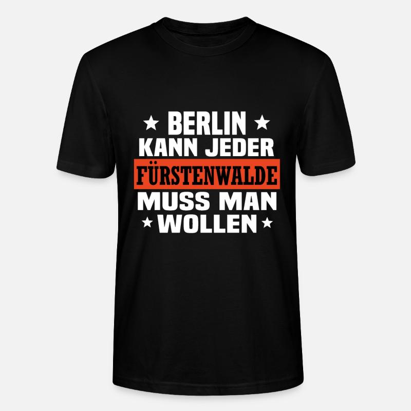 Fürstenwalde Spree - Stanley/Stella Unisex Bio-T-Shirt CRAFTER - Schwarz