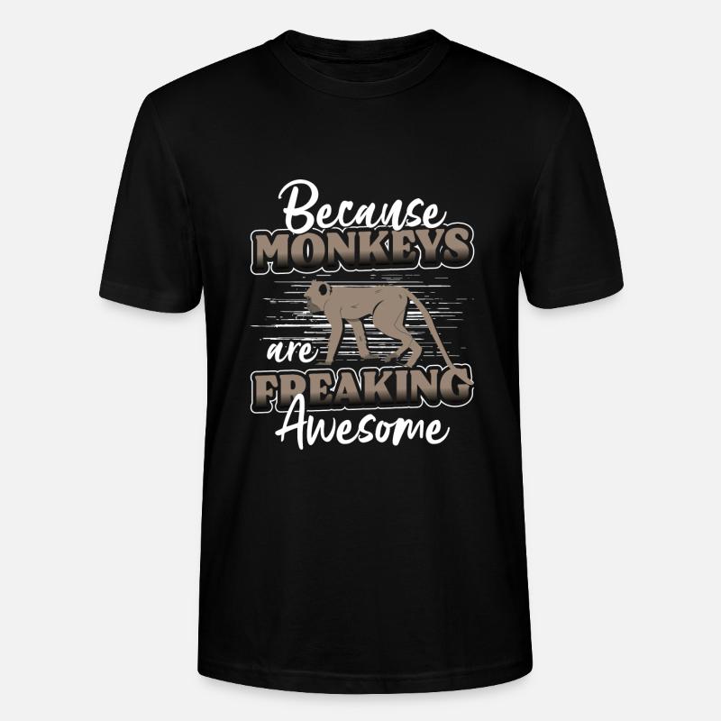 Singe singe singe idiot - T-shirt bio CRAFTER Stanley Stella Unisexe - noir