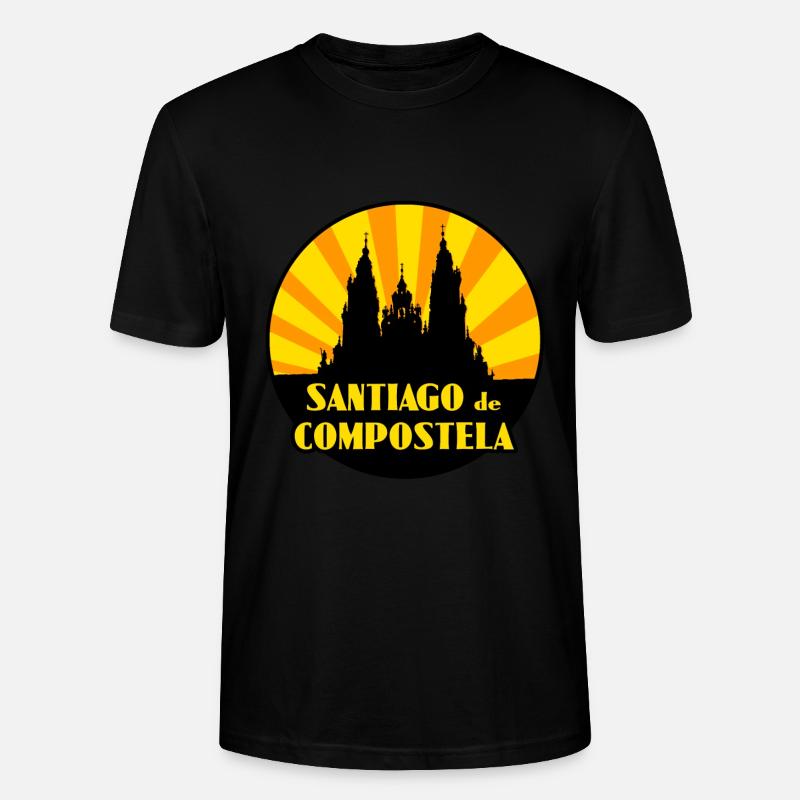 Saint-Jacques-de-Compostelle - T-shirt bio CRAFTER Stanley Stella Unisexe - noir