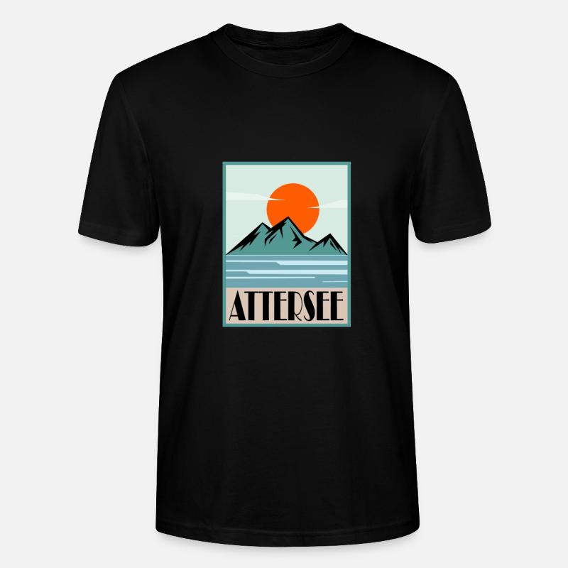 Attersee - Stanley/Stella Unisex Bio-T-Shirt CRAFTER - Schwarz