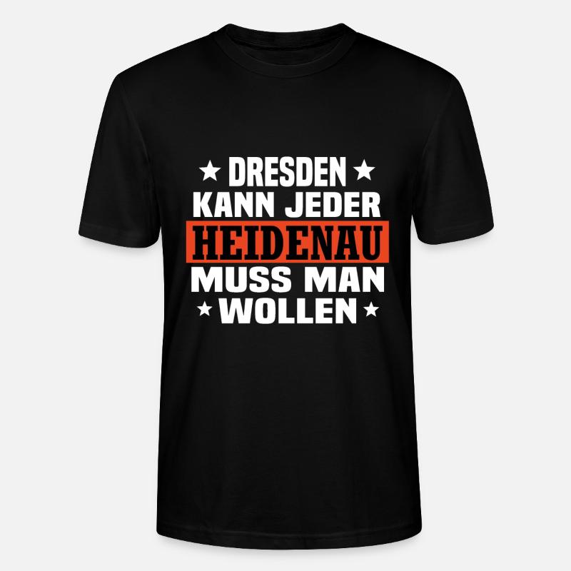 Heidenau - Stanley/Stella Unisex Bio-T-Shirt CRAFTER - Schwarz