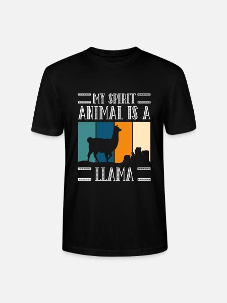 Llama Fluffy Animal Breeder - Stanley/Stella CRAFTER Unisex Organic T-Shirt - black
