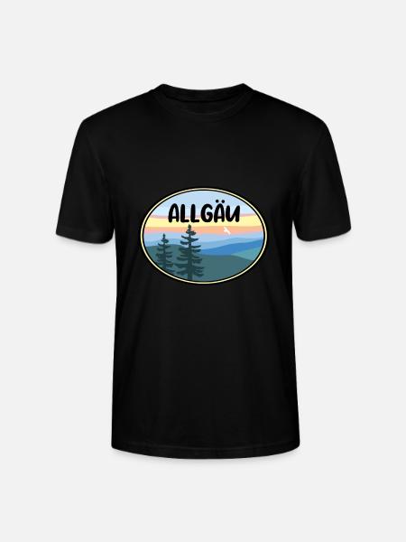 Allgäu - Stanley/Stella Unisex Bio-T-Shirt CRAFTER - Schwarz