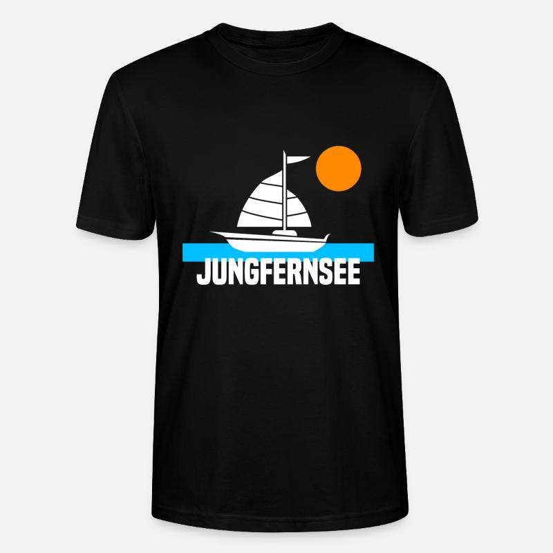 Jungfernsee - Stanley/Stella Unisex Bio-T-Shirt CRAFTER - Schwarz