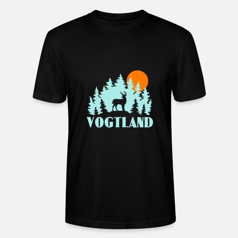 Vogtland - Stanley/Stella Unisex Bio-T-Shirt CRAFTER - Schwarz