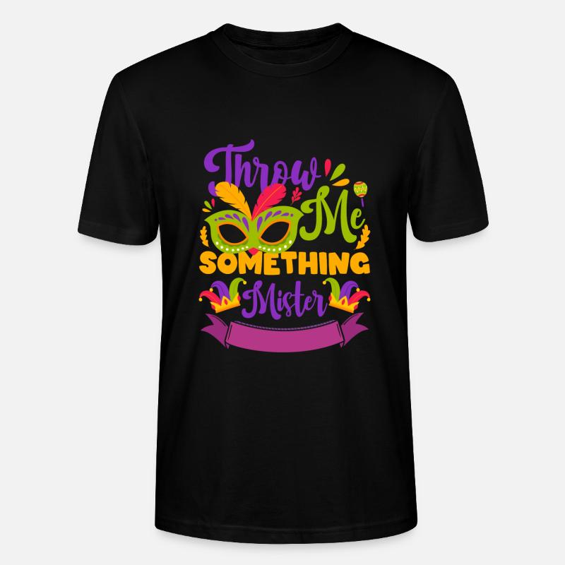 Karneval Feiern Bunt - Stanley/Stella Unisex Bio-T-Shirt CRAFTER - Schwarz